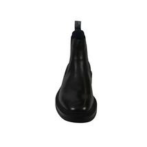 Men's Slip On Boot STEVE MADDEN Leather Upper Plain Toe Hatton Black image 2