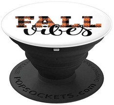 Fall Vibes - Seasonal Autumn Motivational Sayings For Fall PopSockets Grip Stand - £12.01 GBP