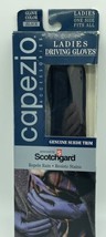 Capezio Black Driving Gloves Scotchgard Spandex Womens One Size New Vintage 1997 - £8.12 GBP