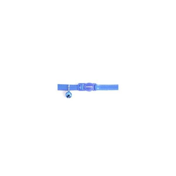 Gloss Reflective Cat Collar with safety buckle Blue  - $8.00