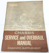 1970 Chevrolet Camaro Chassis Service and Overhaul Manual Supplement - $42.52