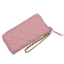 Claires Wristlet Initial S in Pearls Blush Pink Quilted - $14.99