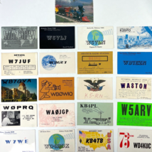 Amatuer Ham Radio Vintage QSL Card 21 Bundle 1970s/80s USA Many States Postcards - £76.77 GBP