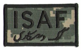 ARMY ACU DIGITAL CAMO ISAF AFGHANISTAN OEF EMBROIDERED MILITARY  PATCH - £22.74 GBP