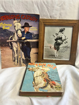 VTG Hopalong Cassidy Montie Montana &amp; Tom Mix  Western Cowboy Photo And Books   - £39.92 GBP