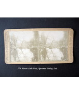 Stereoview Card Mirror Lake View Yosemite Valley Cal, Webster &amp; Albee Pu... - £9.38 GBP