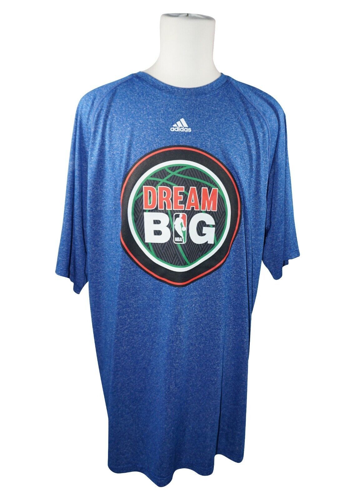 Vintage NBA Dream Big Adidas Basketball Shirt XLT - Navy Blue Wash T-shirt 2014 - £23.70 GBP