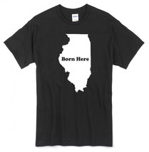 State Pride T-Shirt &quot;BORN HERE&quot; ~CA/KS/NJ/MA/NV/AR/AK/FL/ID/MT/OH/AZ/OR/... - £13.74 GBP+