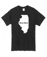 State Pride T-Shirt &quot;BORN HERE&quot; ~CA/KS/NJ/MA/NV/AR/AK/FL/ID/MT/OH/AZ/OR/... - £13.63 GBP+