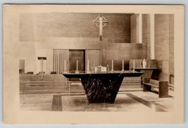 RPPC Interior of Church Into Thy Hands O Lord Postcard B25 - £5.55 GBP