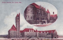 Union Station St.  Louis Missouri MO 1910 Jackson Postcard D35 - £2.37 GBP