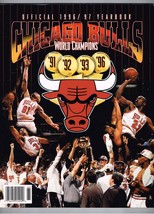 1996-97 NBA Chicago Bulls Yearbook Basketball Jordan Pippen Rodman Paris... - $44.55
