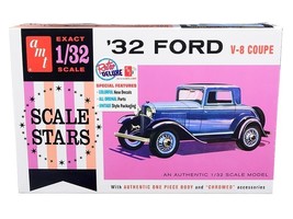 Skill 2 Model Kit 1932 Ford V-8 Coupe &quot;Scale Stars&quot; 1/32 Scale Model by AMT - £31.85 GBP