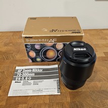 Nikon Nikkor AF 70-300mm f4-5.6 G Lens - Black with Box &amp; Manual! - £93.84 GBP