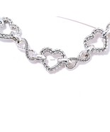 John Hardy JAI Infinite Love Heart Link Sterling Silver Bracelet 19g X-S... - $473.18 CAD
