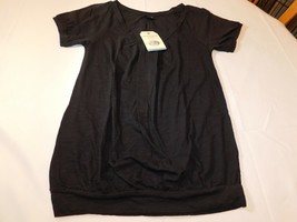 Canyon River Blues Women&#39;s Ladies Short Sleeve Top Shirt S small Black NWT - £22.62 GBP