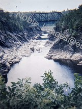 1955 Truss Railroad Bridge Duluth Minnesota Red-Border Kodachrome Slide - £4.28 GBP
