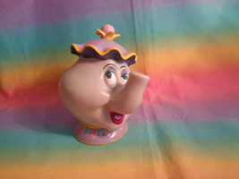 Disney&#39;s Beauty and the Beast Mrs Potts Teapot Hard Plastic Piggy Coin Bank  - £13.11 GBP