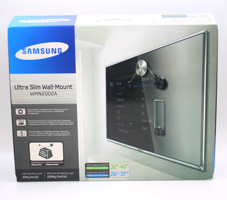 Genuine NEW Samsung WMN2000A Ultra Slim Wall Mount 32”-40″ LCD and LED TV 200kg - $49.49