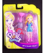 Polly Pocket  Zip N Blast Polly 3&quot; doll NEW - $6.95