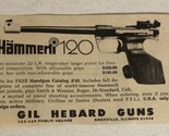 1974 Hammerli 120 Vintage Print Ad Advertisement pa15 - $6.92
