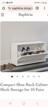 Shoe Rack Shoes Storage Cabinet Unit Stand Cabinet Two Shoe Shelves - £157.90 GBP