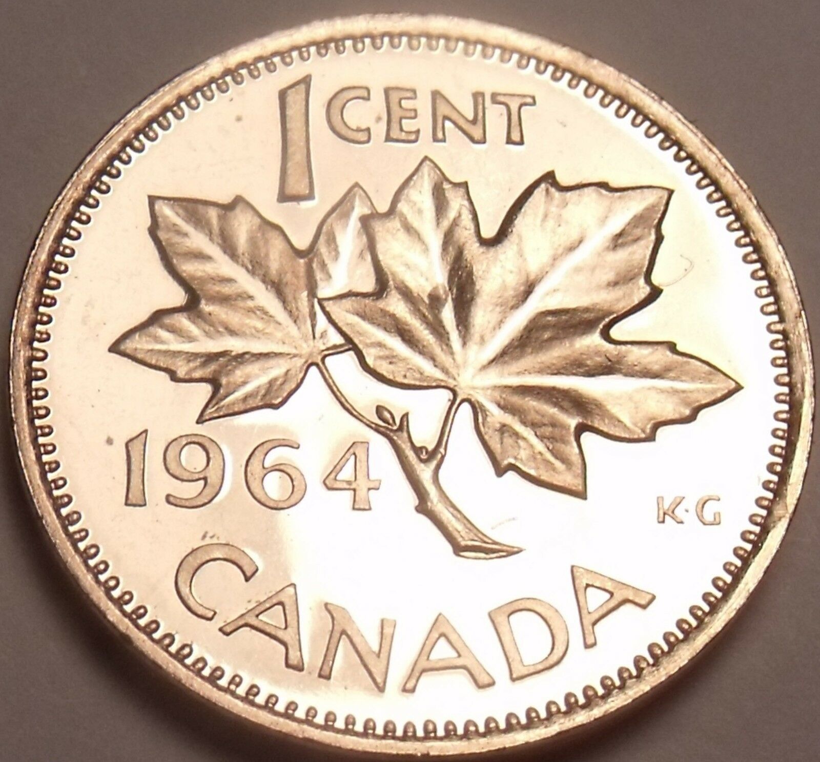 Canada Proof 1964 Cent~Royal Canadian Mint~Super Price~Free Shipping - $2.93