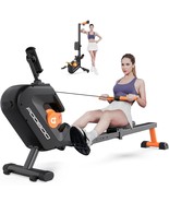 Rowing Machine, Max 350 Lbs Magnetic Rower With Lcd Monitor, Tablet Hold... - £333.50 GBP