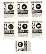 1995-96 Upper Deck Collectors Choice Sticker Lot Mutombo Pippen Olajuwon EX-NM - £2.75 GBP