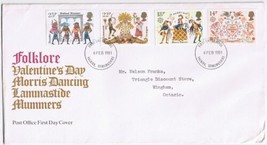 United Kingdom First Day Cover FDC Falkirk Folklore Valentine Lammastide Mummers - £7.69 GBP