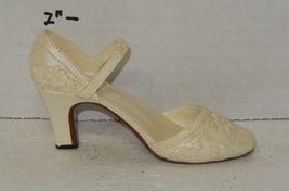 1999 my treasure by kingsbridge White Miniature Shoe Rare HTF - $14.80