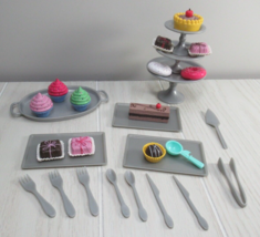 Sophia 18" doll's food bakery treats donuts cupcakes chocolate torte tra... - $13.37