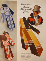 1947 Original Esquire Art Ads Beau Brummel Ties Buxton Leather Key Cases - £5.07 GBP