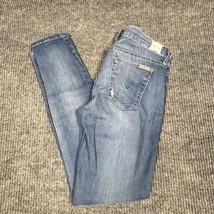 Hudson Krista Super Skinny Ankle Jeans Size 28 (30x28) USA Made Distress... - £23.12 GBP