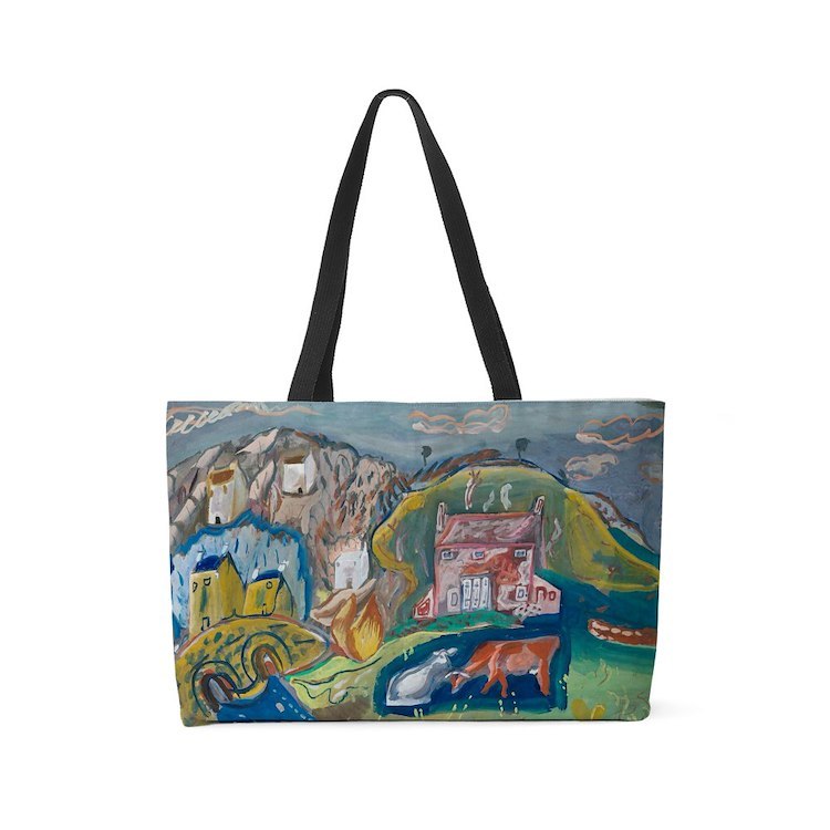 Countryside Painting Weekender Tote - $80.00