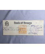 The Bank Of Orange - Orlando Florida FL FLA  1909 Obsolete Check USED CA... - $26.86 CAD