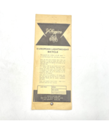 Vintage  JC Higgins Sears  Bicycle Manual  Parts List Instructions - $555.05 MXN