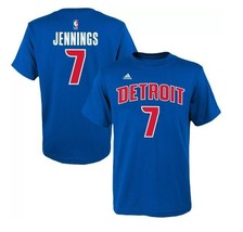 Adidas Youth Jennings 7 Detroit Pistons Crew Short Sleeve T-Shirt, Blue, Small 8 - £10.84 GBP