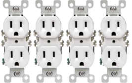 Leviton 12650-W 15A 125V White Residential 5-15R Copper/Aluminum Duplex ... - $441.75 MXN