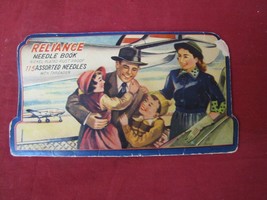 1930&#39;s Reliance Vintage Advertising Sewing Needle Book Aviation - $19.79