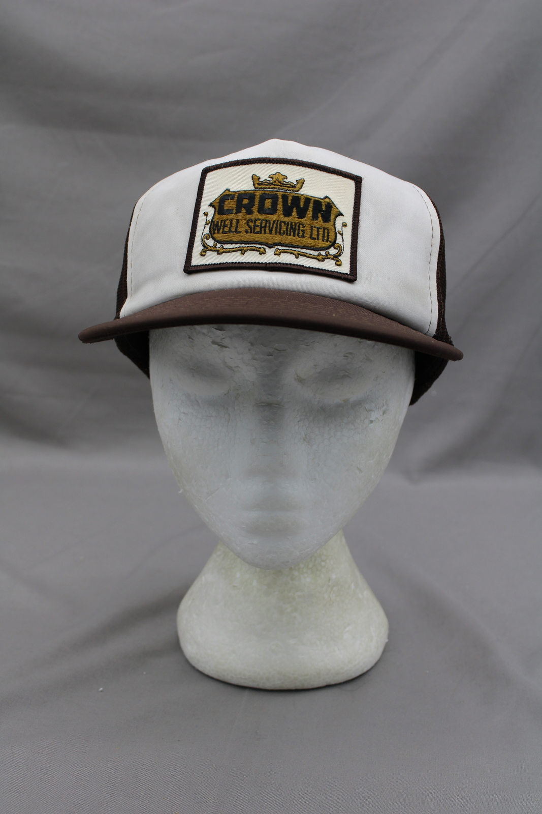 Vintage Patched Trucker Hat - Crown Well Services - Adult Snapback - $35.00