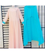 Woman EID Plus Jellaba Abaya Long Dress Jilbab &amp; Scarf sz 1X/18/ 20  Pin... - $69.30