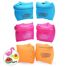 Pvc Arm Floaties For Kids 6-12Yrs, Inflatable Swim Arm Bands Floater Sle... - £20.45 GBP