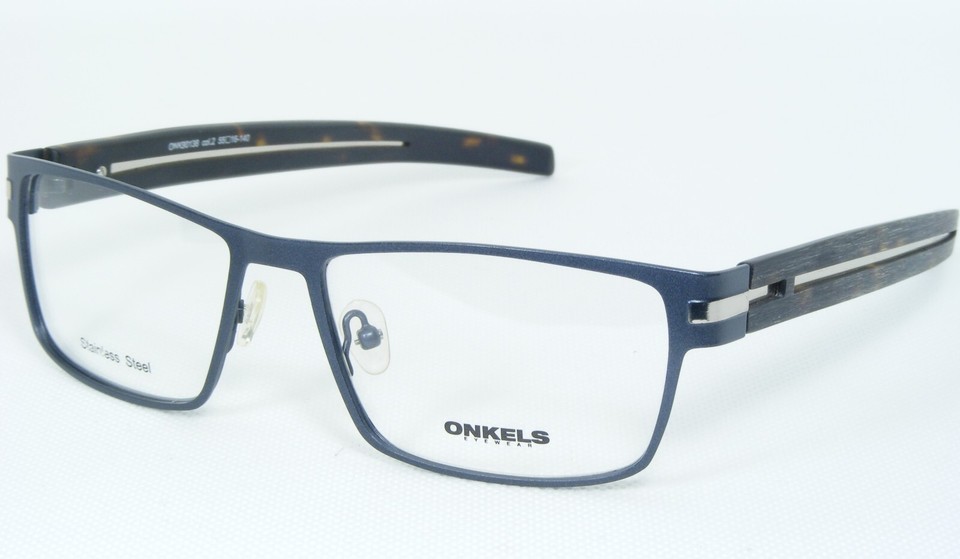 NEW ONKELS ONK90138 2 ANTHRACITE METALLIC EYEGLASSES GLASSES FRAME 55-16... - $59.46