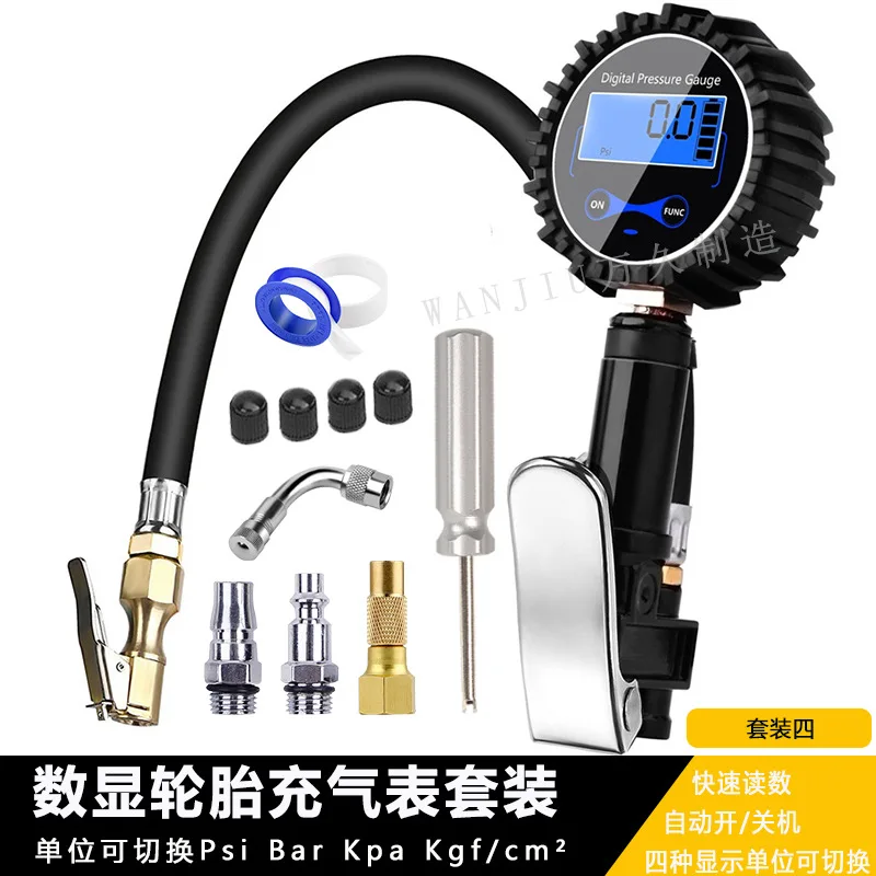 200PSI LCD Display Tire Pressure Gauge Digital Tire Tester Air Pressure Manomete - £85.36 GBP