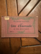 Vintage French Postcards Collection Artistique La Cote d&#39;Emeraude 12 Detachables - £4.26 GBP