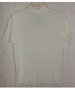 EXCELLENT WOMENS SAG HARBOR PETITE IVORY MOCK NECK SWEATER  SIZE PS - €20,26 EUR