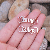 Personalized Name Shoe Buckle Stainless Steel, Customized Shoelace Clip Charm - £10.34 GBP+