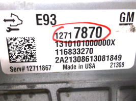 2021..21  CHEVROLET EXPRESS/2500/3500/ 4.3L & 6.6L/ E93 /ENGINE COMPUTER.ECU image 2