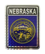K&#39;s Novelties Wholesale Lot 6 State of Nebraska Flag Reflective Decal Bu... - $12.06 CAD
